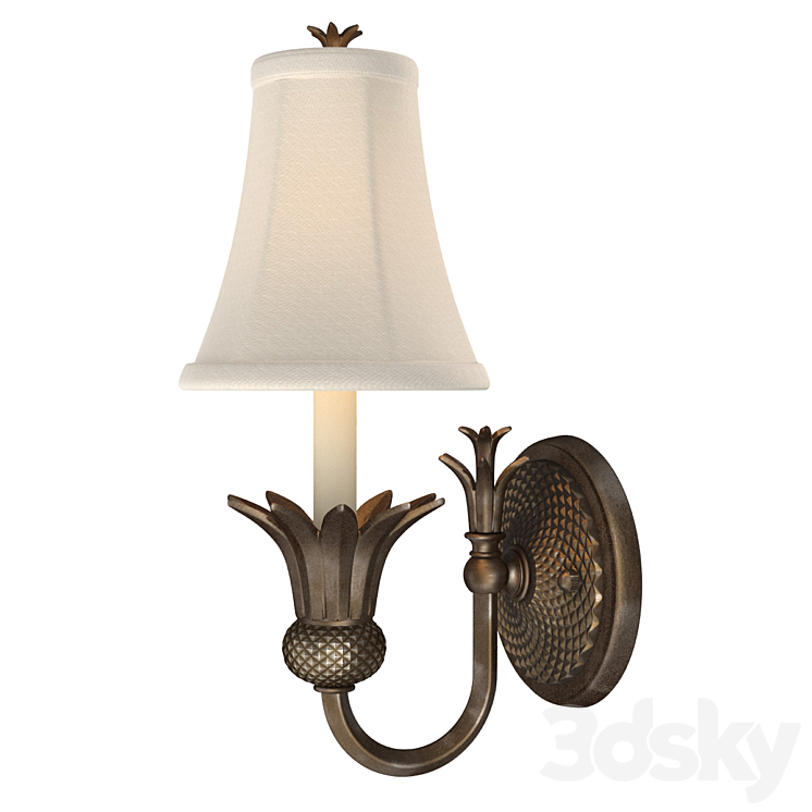 Hinkley Wall Lamp HK-PLANT1-PZ 3DS Max Model - thumbnail 1