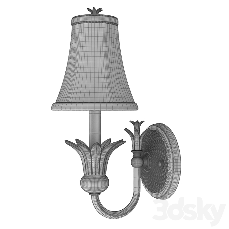 Hinkley Wall Lamp HK-PLANT1-PZ 3DS Max Model - thumbnail 2