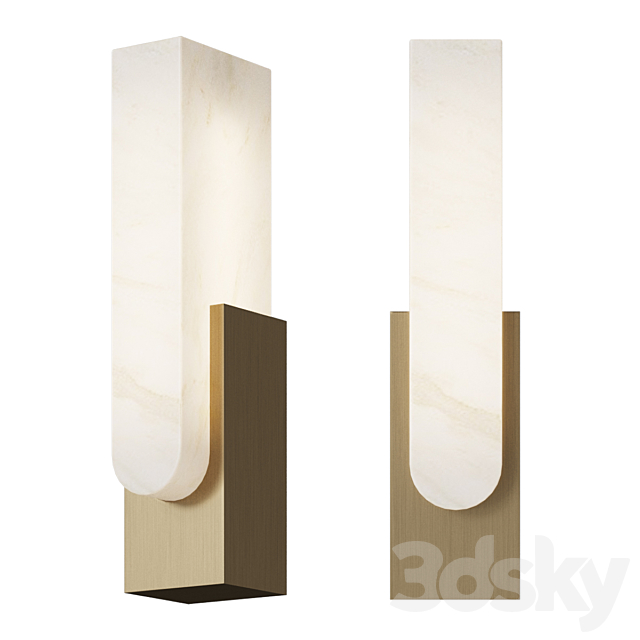 HOLLY HUNT Agatha LED Wall Sconce 3DSMax File - thumbnail 1