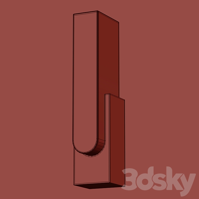 HOLLY HUNT Agatha LED Wall Sconce 3DSMax File - thumbnail 2