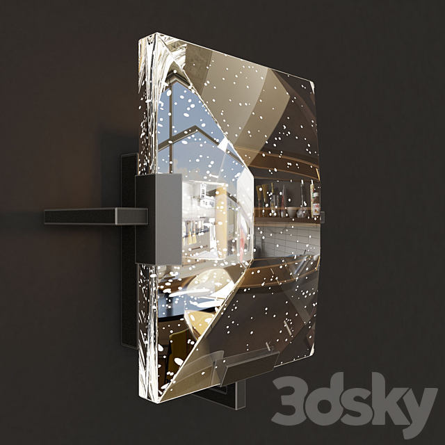 Holly Hunt Lens Sconce 3ds Max - thumbnail 2