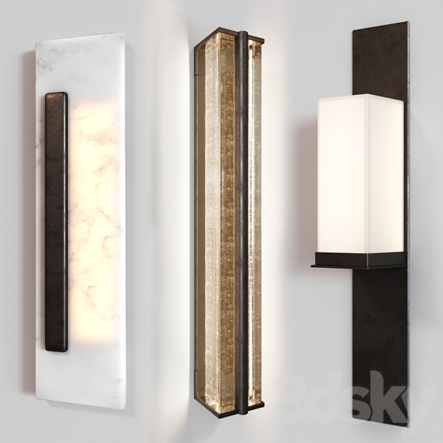 Holly Hunt set Sconce 4 3DSMax File - thumbnail 1