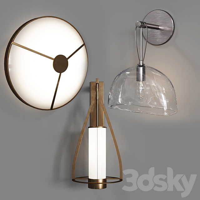 Holly Hunt set SCONCE 7 3DSMax File - thumbnail 1