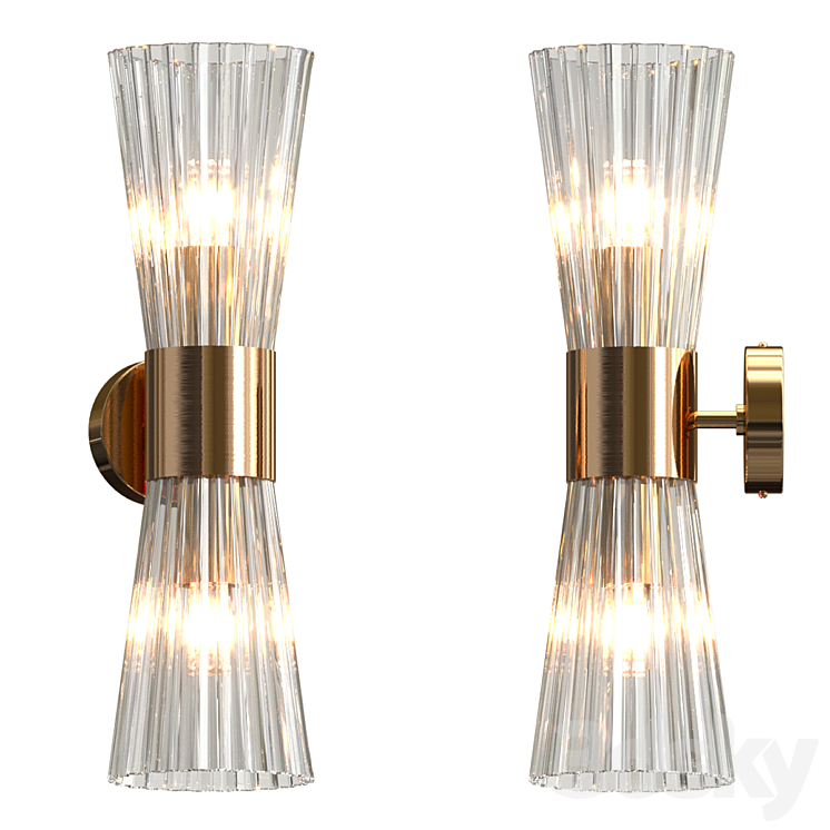 Hourglass Wall lamp 3DS Max Model - thumbnail 1