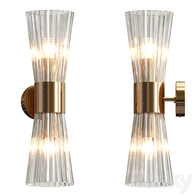 Hourglass Wall lamp 3DS Max - thumbnail 1