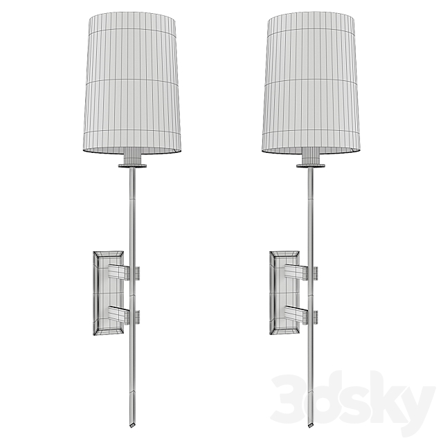 Hudson valley fredonia wall sconce 3DS Max Model - thumbnail 2