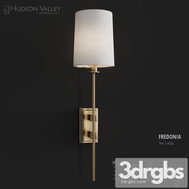 Hudson Valley Lighting Fredonia 3dsmax Download - thumbnail 1