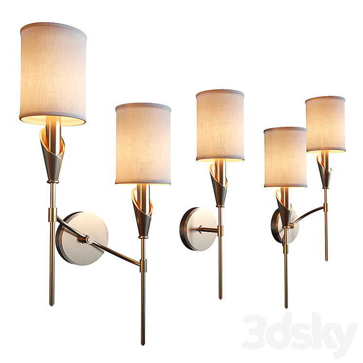 Hudson Valley Lighting Tate Wall Light 3DS Max - thumbnail 1