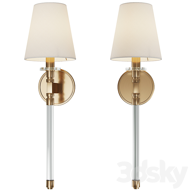 Hudson Valley Sconce Blixen 5410-AGB 3DSMax File - thumbnail 1