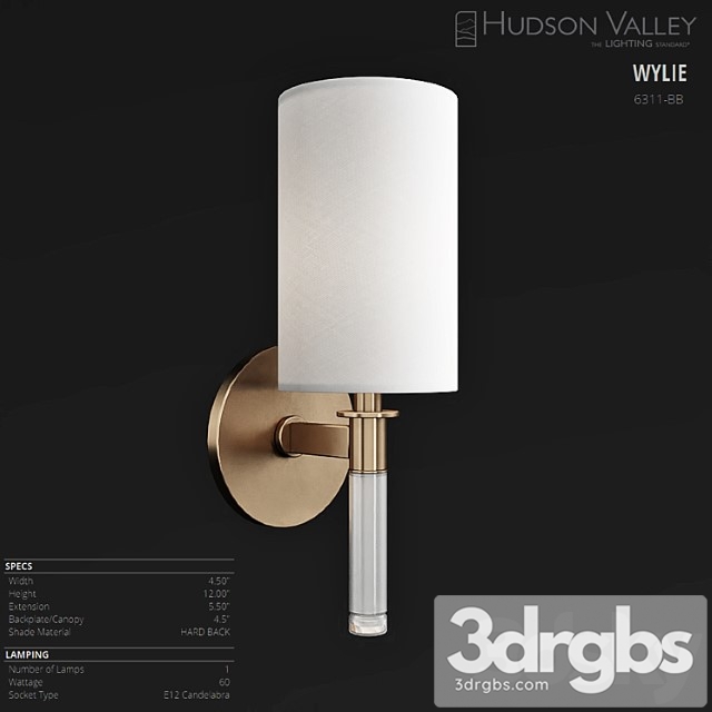 Hudson Valley Wylie 6311 Bb 3dsmax Download - thumbnail 1