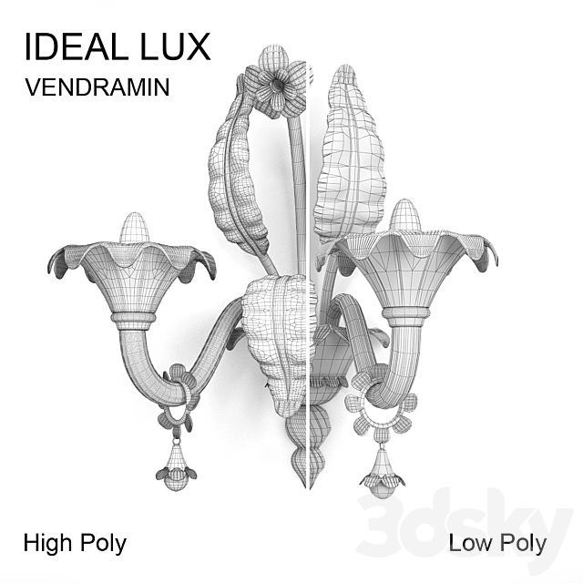 Ideal Lux VENDRAMIN AP2 3DSMax File - thumbnail 3