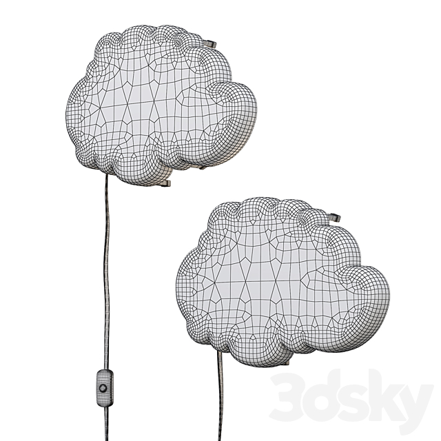 Ikea dromsyn wall lamp 3ds Max - thumbnail 2