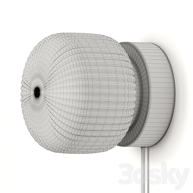 Ikea Solklint Wall Lamp 3DS Max Model - thumbnail 4