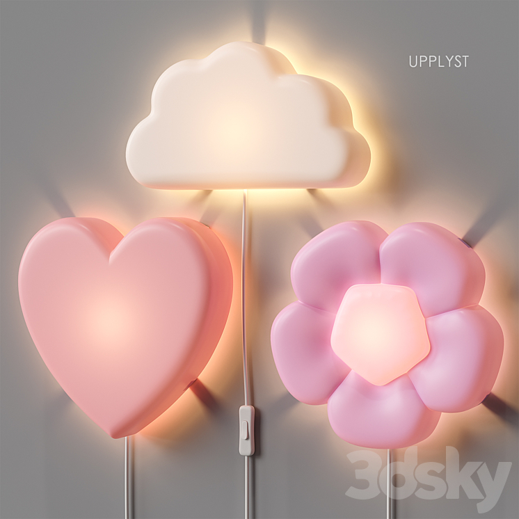 IKEA UPPLYST Sconce 3DS Max Model - thumbnail 1