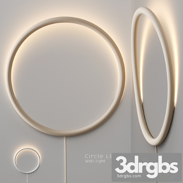 Ikea – varmblixt circle led wall light - thumbnail 1