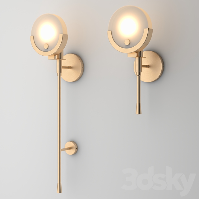 Jade Lighting LLC Nordic Post Wall Lamp 3DSMax File - thumbnail 1