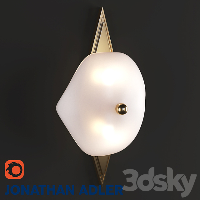 JONATHAN ADLER – Vienna sconce 3ds Max - thumbnail 1