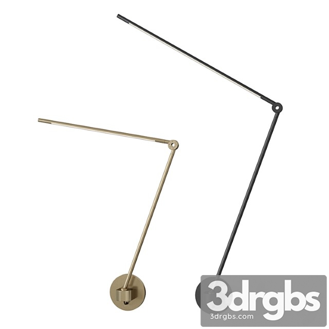 Juniper thin task lamp with wall mount - thumbnail 1