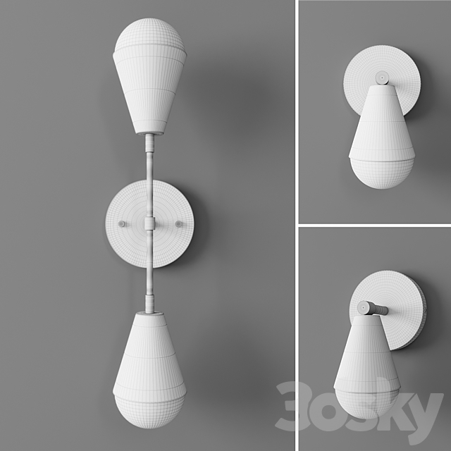 Karma sconces by Adam Gatchel 3DS Max Model - thumbnail 2