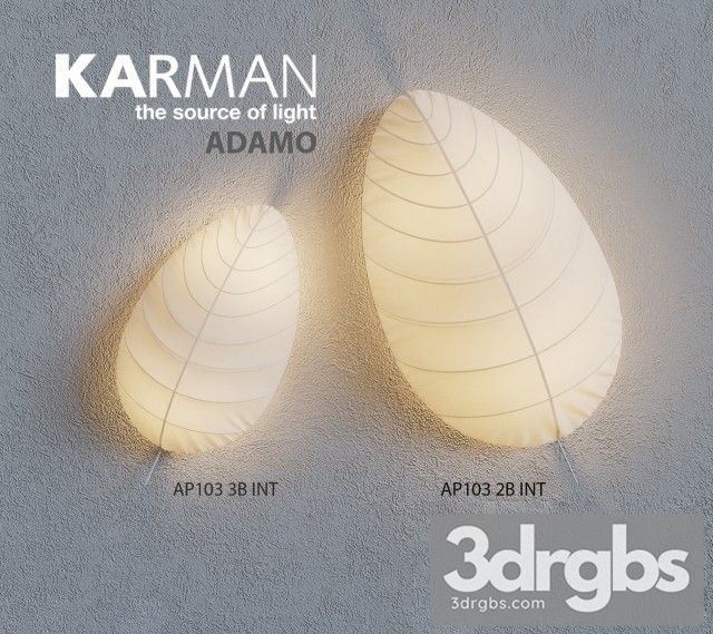 Karman Adamo Wall Light 3dsmax Download - thumbnail 1