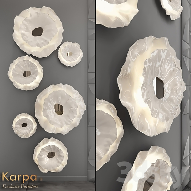 Karpa Nenufares – Wall Lamps 3DS Max Model - thumbnail 1