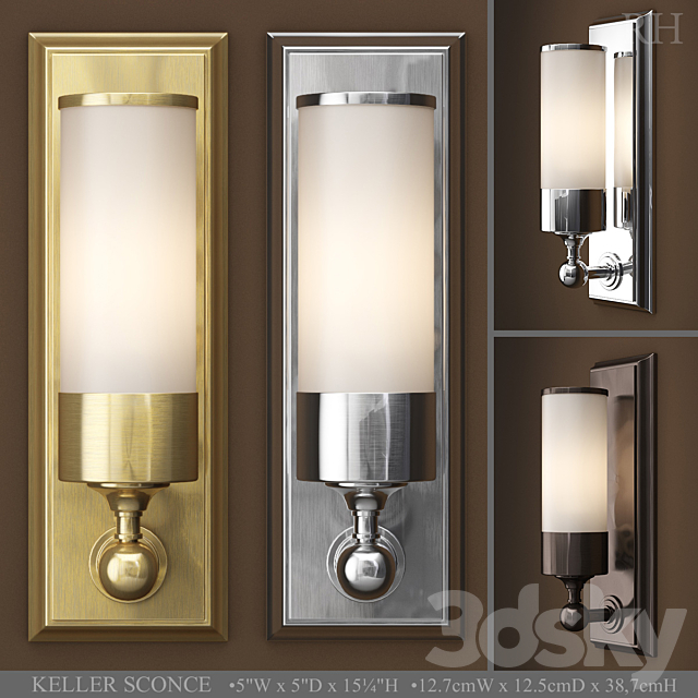 Keller sconce 3DSMax File - thumbnail 1