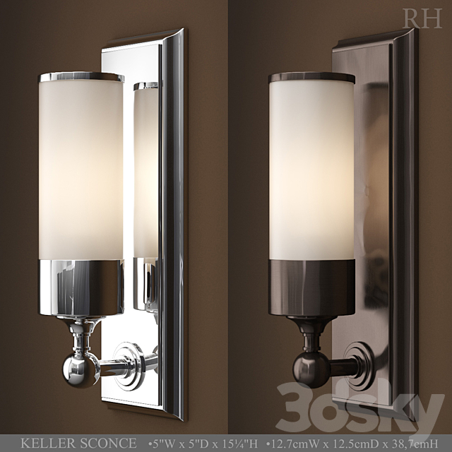 Keller sconce 3DSMax File - thumbnail 2