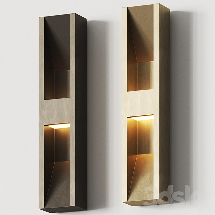 Kelly Wearstler Tribute Large Sconce 3DS Max Model - thumbnail 1