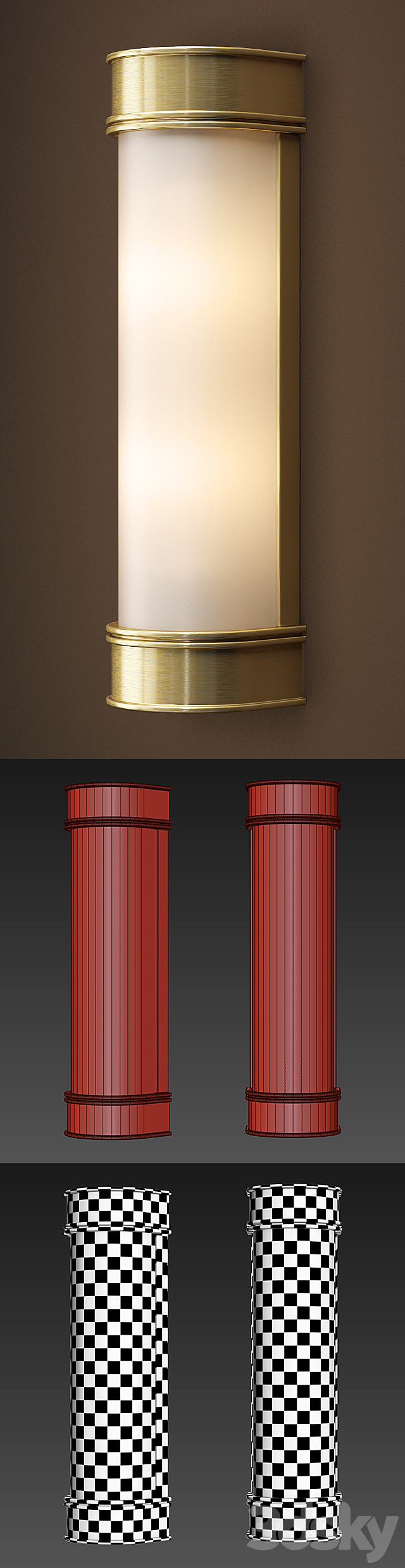 Kent sconce 3ds Max - thumbnail 3