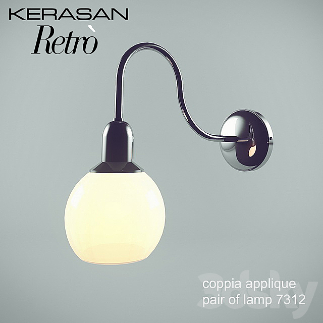 KERASAN _ coppia applique 7312 3DSMax File - thumbnail 1