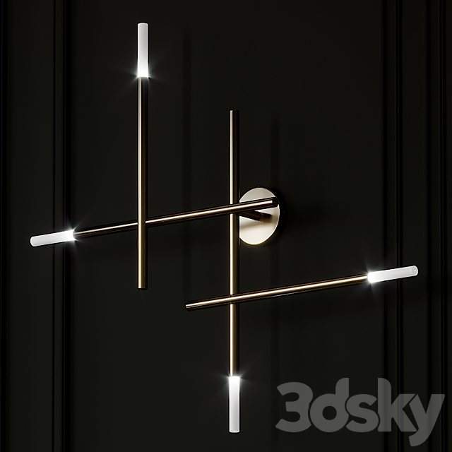 Kitami wall Sconce by GINEICO Lighting 3DS Max Model - thumbnail 3