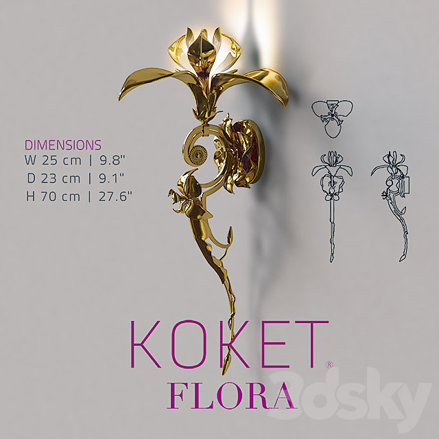 Koket Flora 3DS Max Model - thumbnail 1