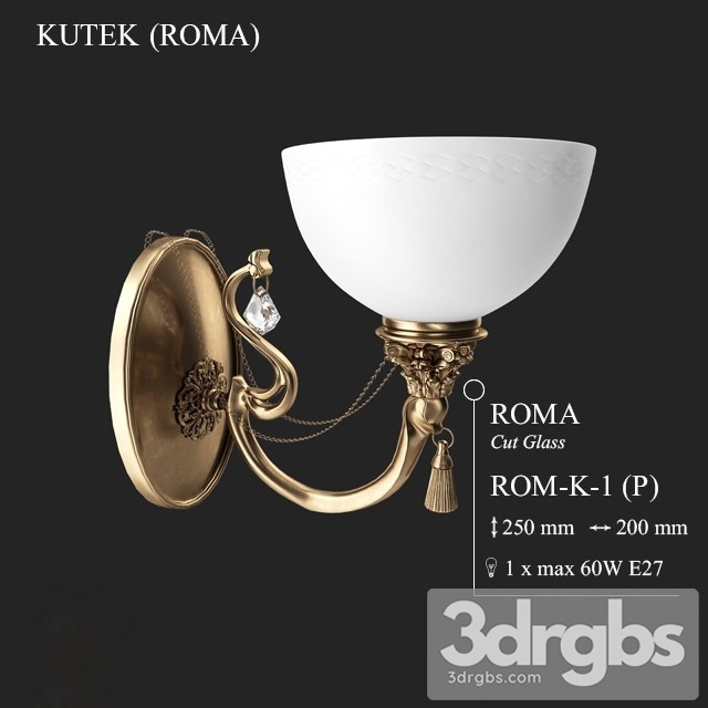 Kutek Roma Rom Cut Glass 3dsmax Download - thumbnail 1