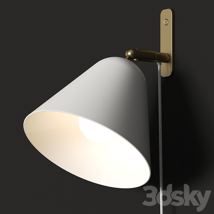 La Redoute Copita Wall Lamp 3DS Max Model - thumbnail 2