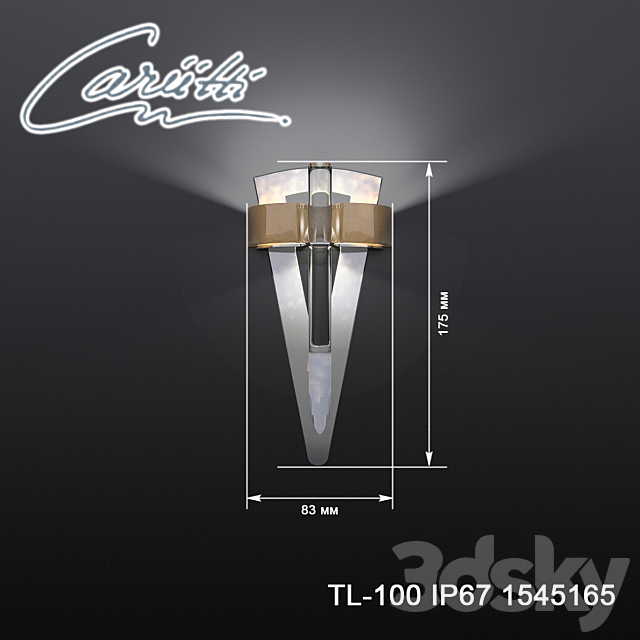 Lamp Torch Cariitti TL-100 3DSMax File - thumbnail 2