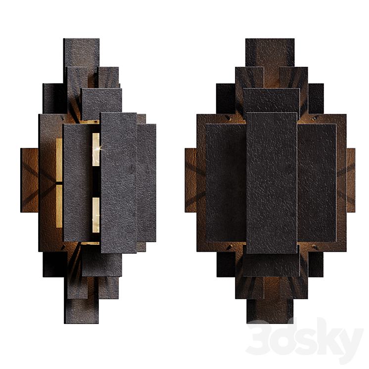 Lamp Trinidad Sconce 3DS Max Model - thumbnail 1