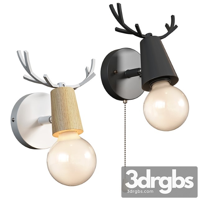 Lampatron deer wall lamps - thumbnail 1