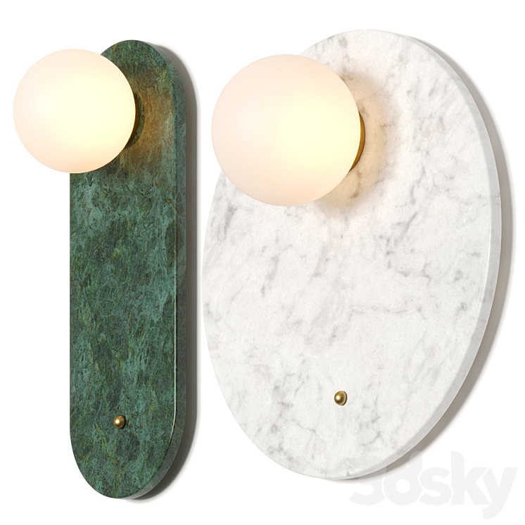 Lampatron Fiori Wall Lamp 3DS Max Model - thumbnail 1