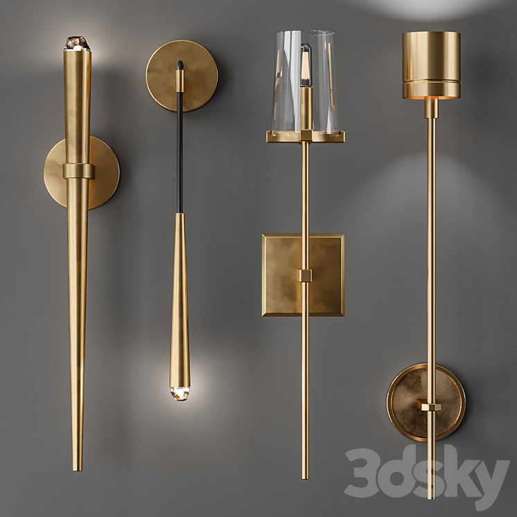 Lampatron wall light collection \\ Del witten stylus 3DS Max - thumbnail 1