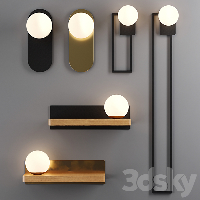 Lampatron wall light collection \\ Fast Tidi Sian 3ds Max - thumbnail 1