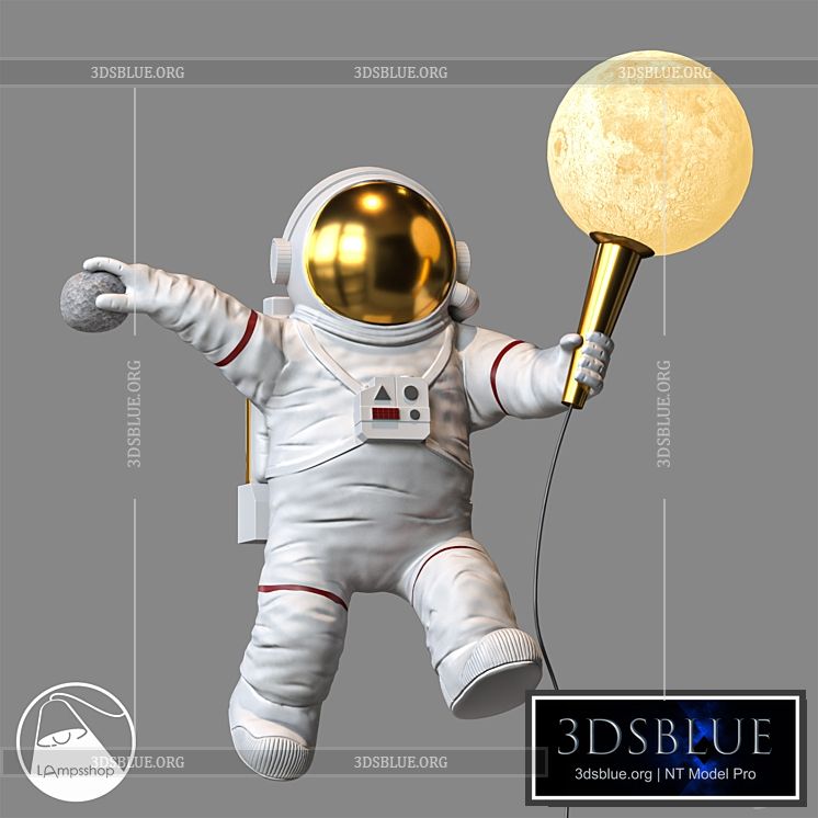 LampsShop.com B4327 Sconce Astronaut 3DS Max - thumbnail 3