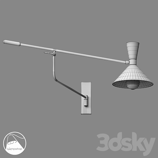 LampsShop.com B4353 Sconce Sophistic 3DSMax File - thumbnail 2