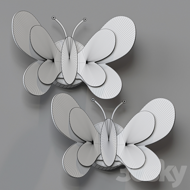 LampsShop.ru CB7005 Sconce Butterfly 3DS Max Model - thumbnail 2