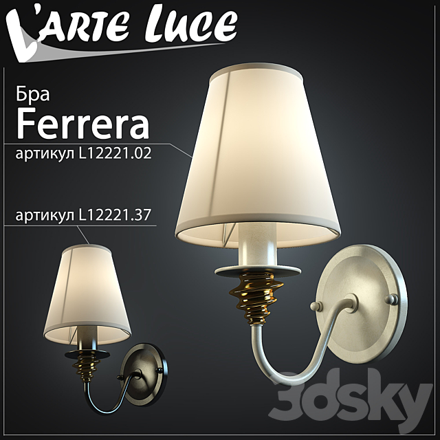Larte Luce Ferrera series model L 12221.02 3DSMax File - thumbnail 1