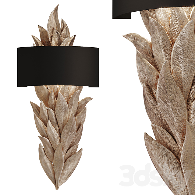 Leaf shaped wall lamp EVO S 3DSMax File - thumbnail 1