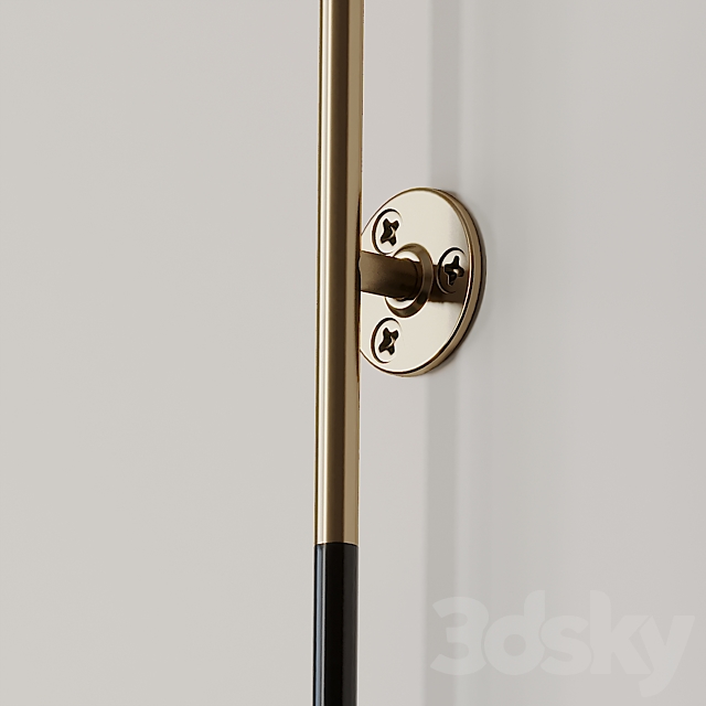 Leather Wrapped Linear Wall Sconce by Katy Skelton 3ds Max - thumbnail 2