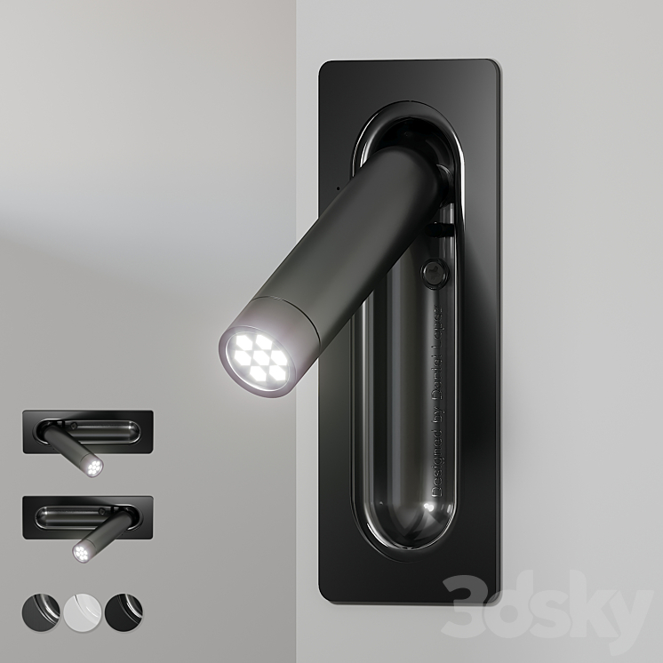 Ledtube wall lights 3DS Max - thumbnail 1