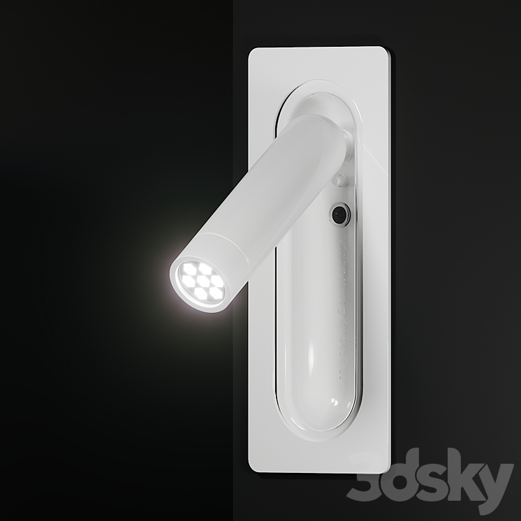 Ledtube wall lights 3DS Max - thumbnail 2