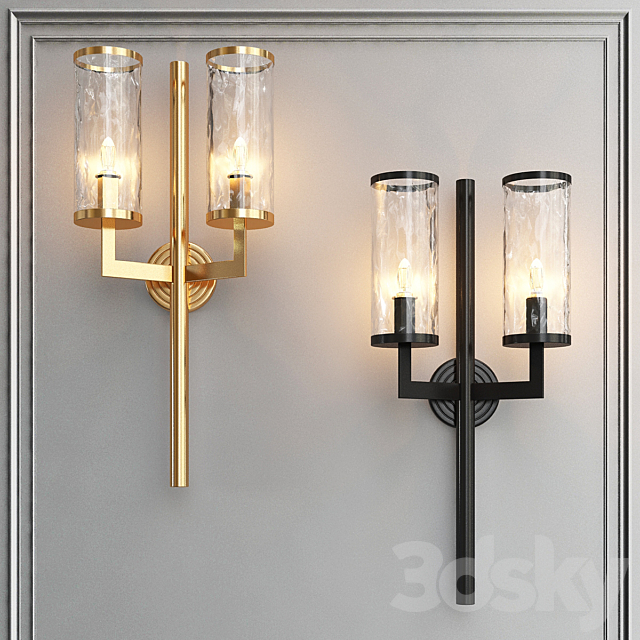 Liaison double arm sconce 3ds Max - thumbnail 1