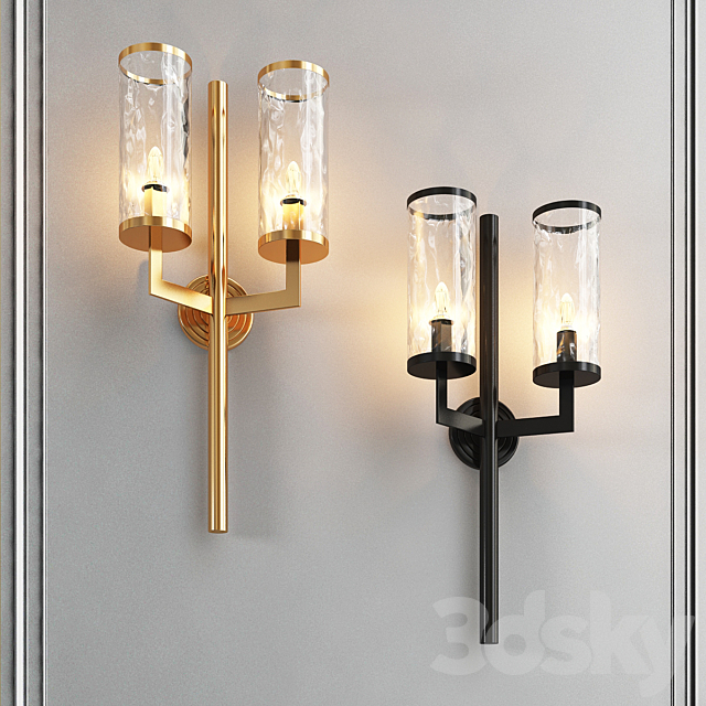 Liaison double arm sconce 3ds Max - thumbnail 2